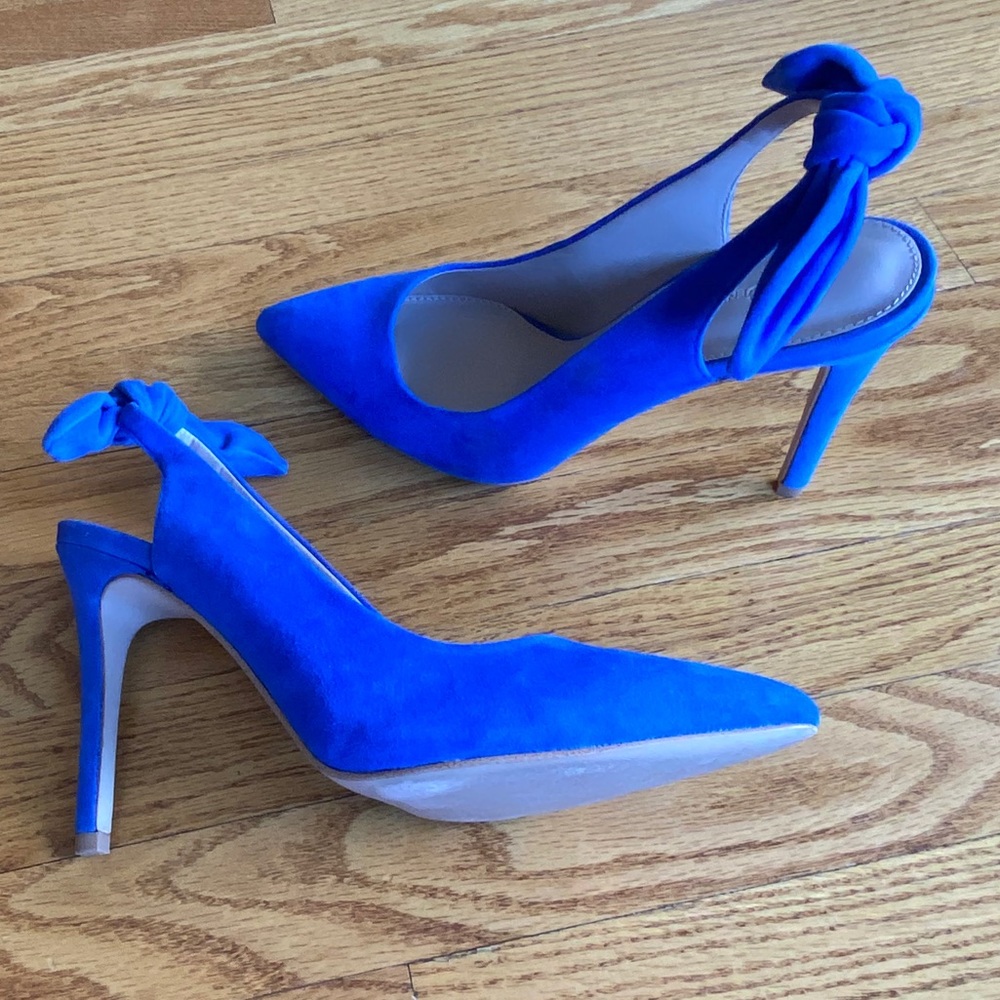Bcbgeneration Blue Slingback Heels - image 2